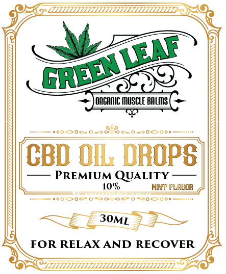 CBD OIL DROPS - 10% - Mint Flavor- 30ml